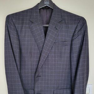 Jos. A. Bank SIGNATURE GOLD Blue Plaid Sport Jacket - Size 42R